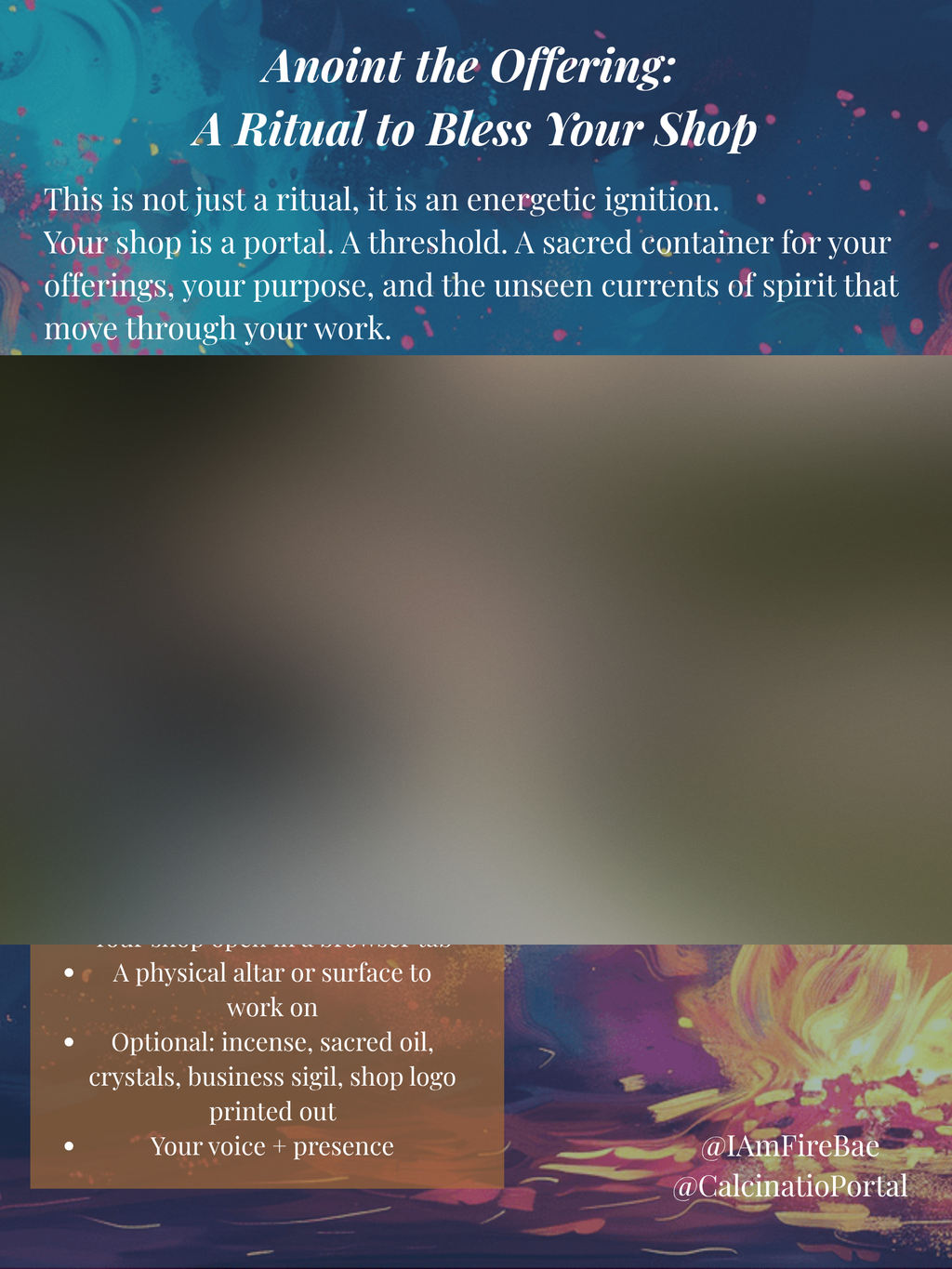 Anoint the Offering: A Ritual to Bless Your Shop